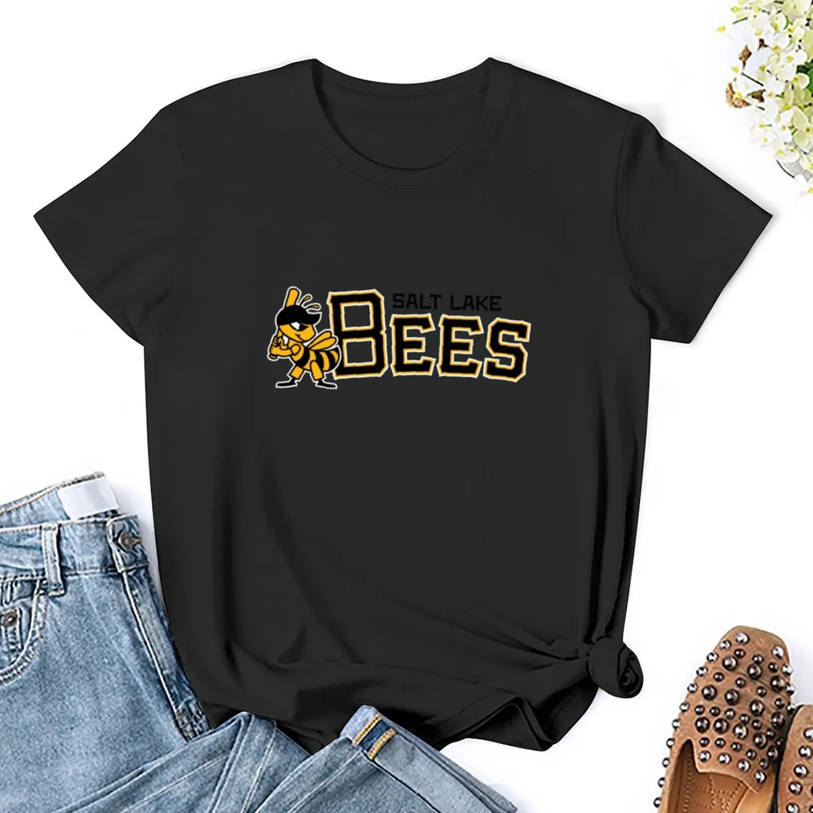 Billigste Bienen-Baseball-T-Shirt weibliche Hemden grafische T-Shirts Damen bekleidung