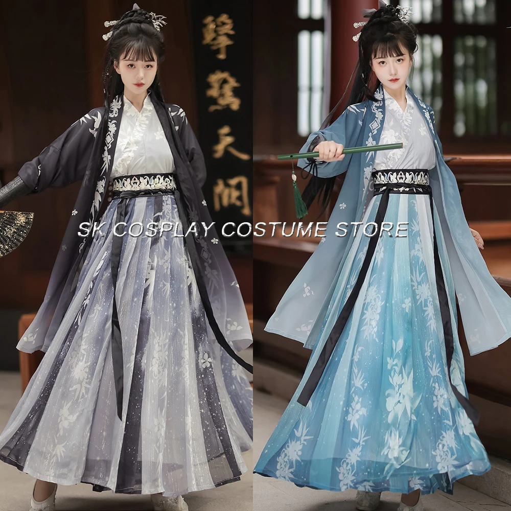 

Женская одежда ханьфу, платье в красивом стиле для мужчин и женщин, одежда для косплея на Хэллоуин