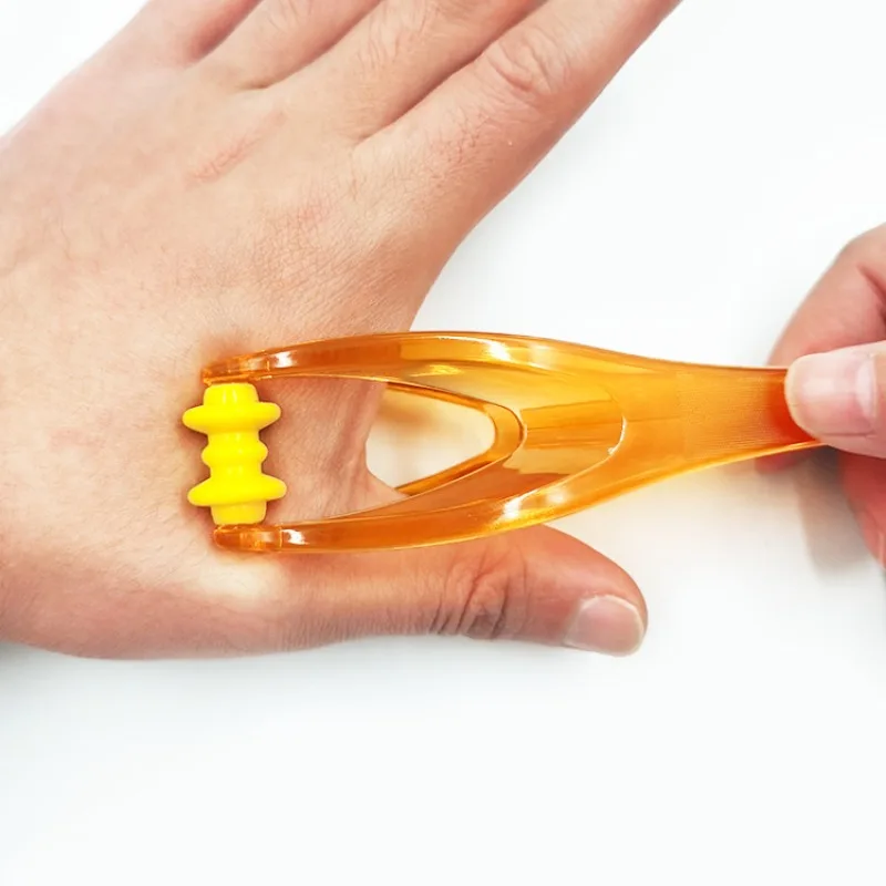 1PC 2 Rollers Finger Massager Mini Finger Joints Massager With Elastic Handle For Finger Blood Circulation & Muscle Relaxation