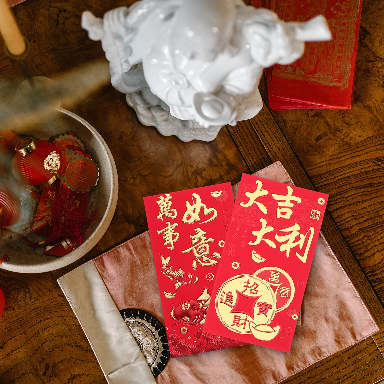 

30 Pcs Cartoon Red Envelopes Lucky Money Bags 2024 Dragon Year Chinese New Year Gift Decorative Creative Paper Envelopes