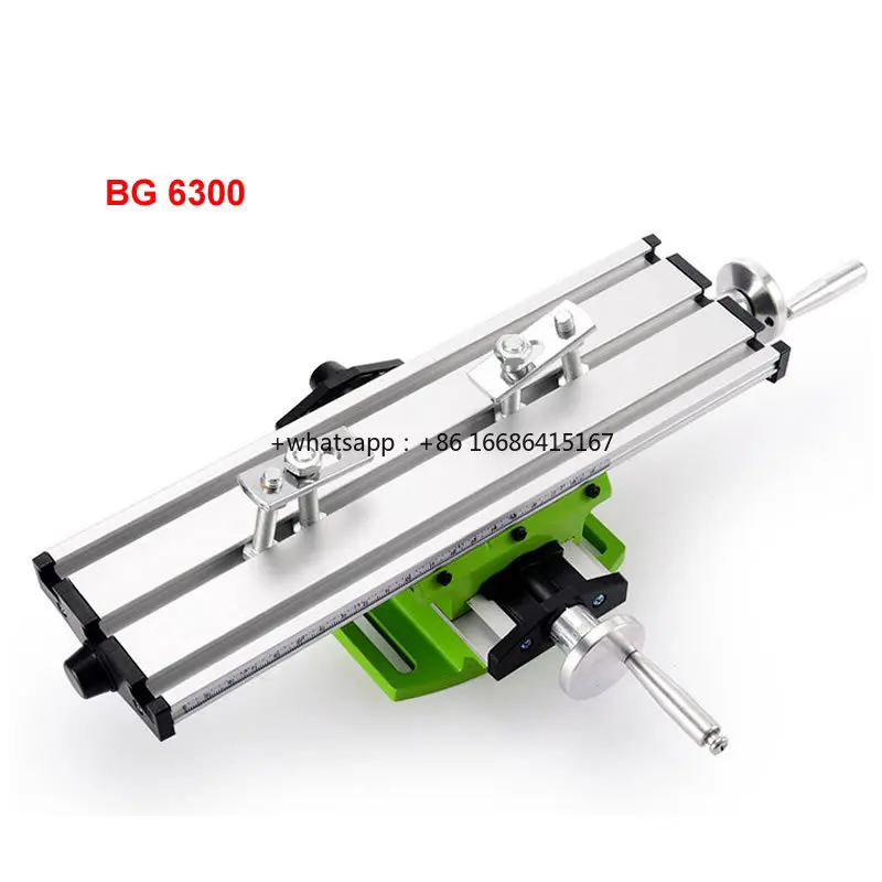 Multifunction Worktable BG6300 Bench Vise Fixture Drill Milling Machine X Y Axis Stroke 200*50mm Adjustment Coordinate Table