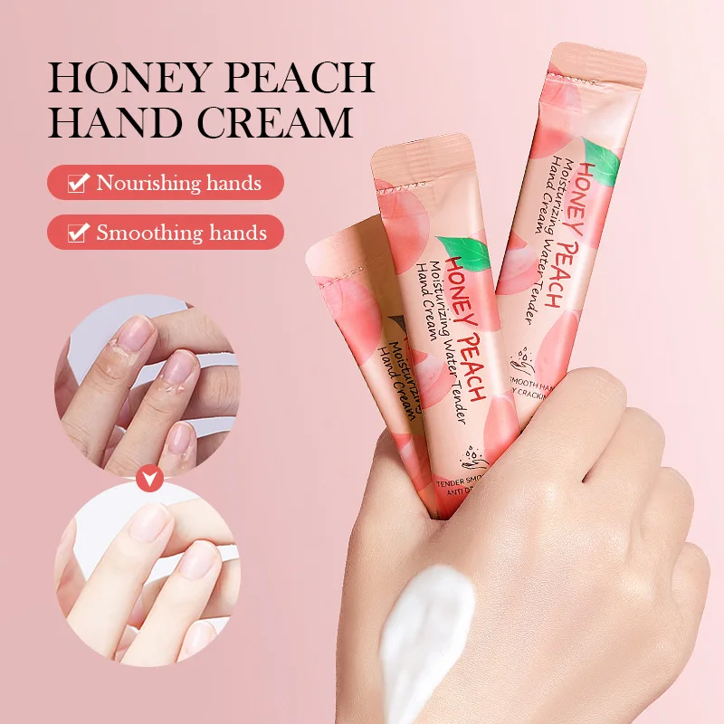 10pcs Avocado Fruit Series Portable Hand Cream Peach Moisturizing Tender Skin 4ml Travel Outdoor Portable Hand Cream