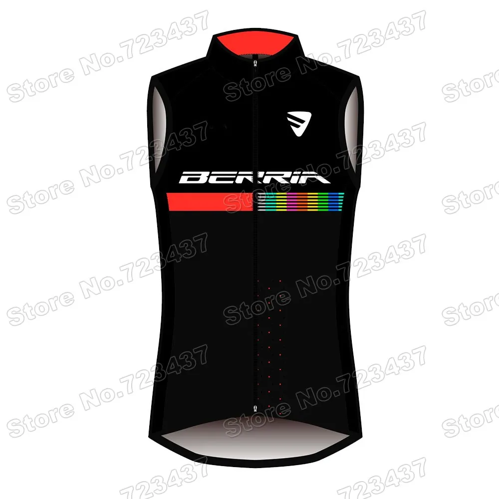 2021 Team Berria Cycling Jersey Sleeveless Summer Cycling Vest Race Bike Clothing Mountain Road Bicycle Jerseys MTB Tops Maillot