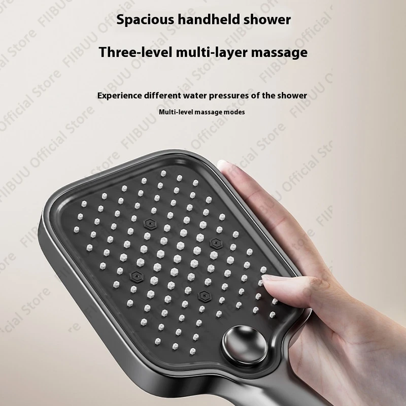 현대식 디지털 디스플레이 욕실 샤워 시스템 냉온수 가정용 샤워헤드 세트 피아노 샤워 조합 무드등 포함