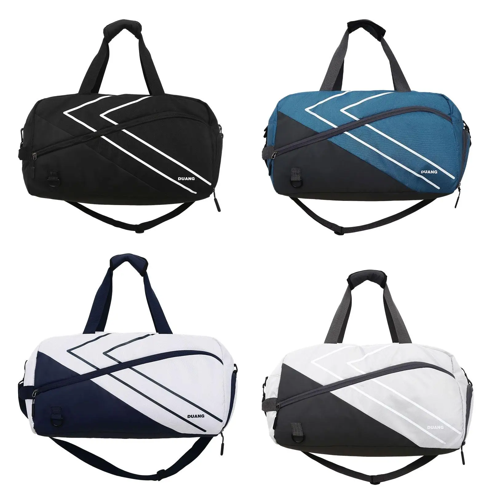 

Tennis Racquet Crossbody Bag Badminton Bag with Shoes Compartment Carrying Wear Resistant Organizer Gym Duffel