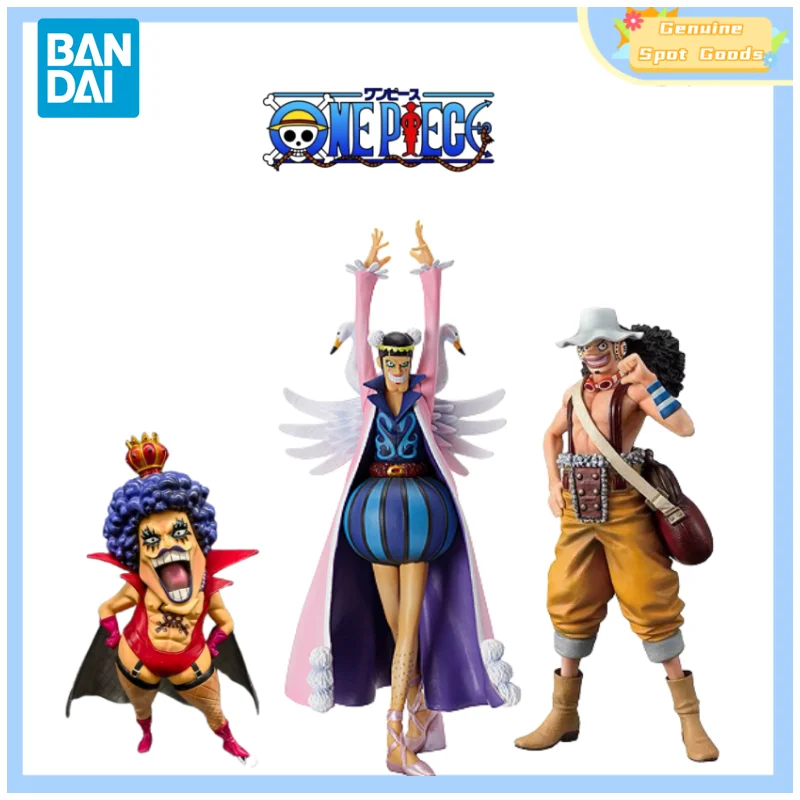 Echte bandai ein stück dx die grandline männer bentham usopp ivankov anime action figuren modell spielzeug geschenk für spielzeug hobbys kinder