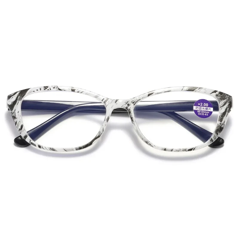 Damenbrille 2023, Trend, bedruckter Rahmen, Lesebrille, Herren, Augenschutz, Anti-Blaulicht, Presbyopie-Brille +1,0 ~ + 4,0 – Detail 9