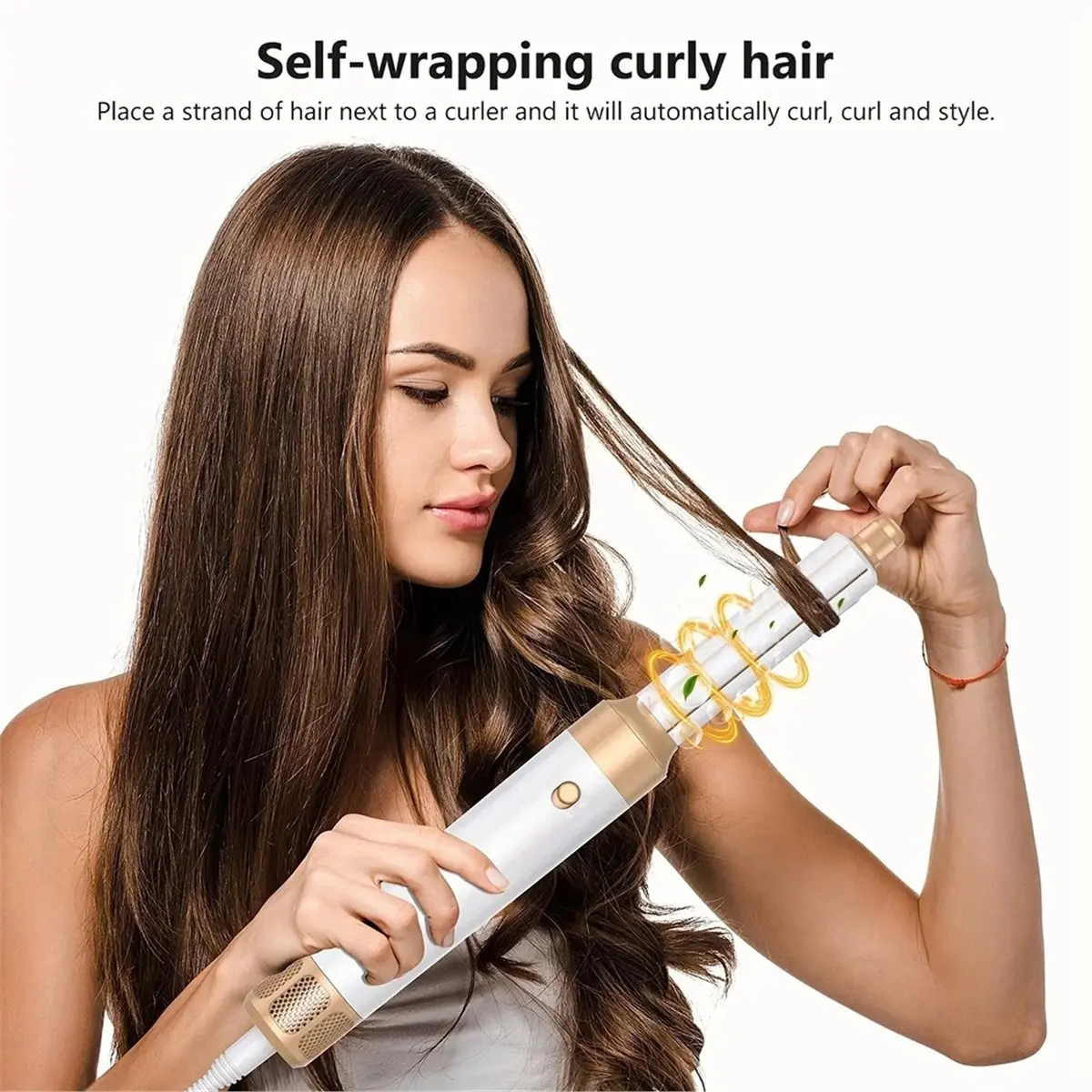 New Electronics EUR Plug 7 in 1 Hair Dryer High Speed Hair Dryer with Diffuser Ionic Blow Dryer Hot Air Styling Comb Hair Curler