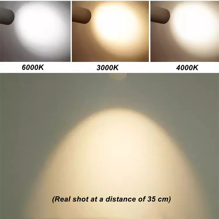 긴 막대 스포트라이트 LED 트랙 조명, 천 상점 주방 그림 조명, COB 조절 가능 알루미늄 표면 장착 조명 고정장치