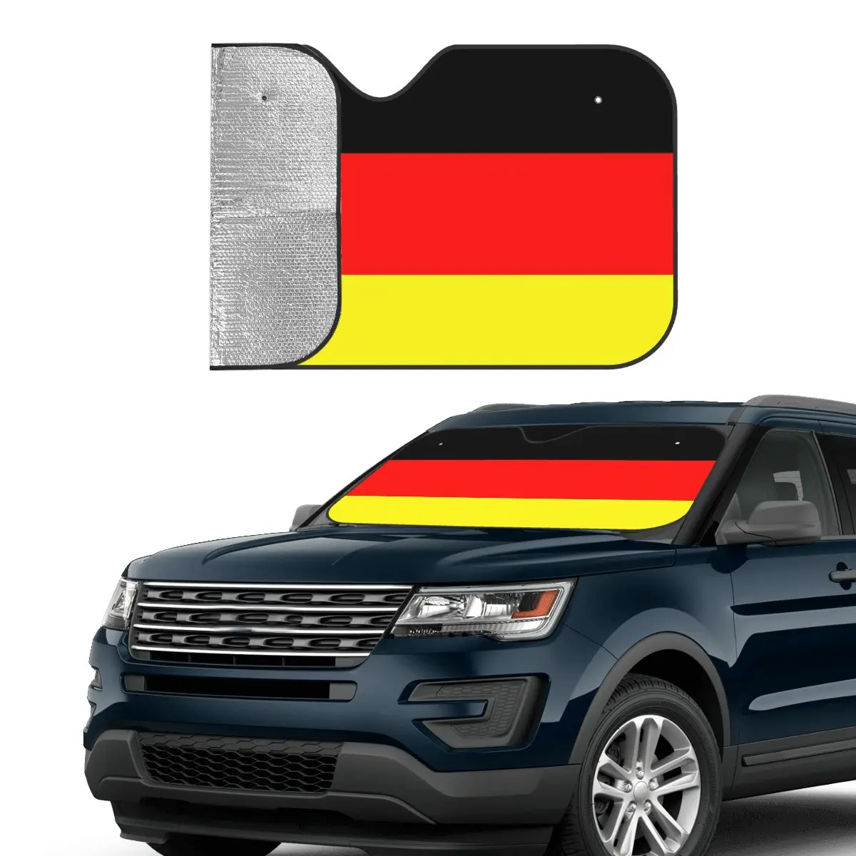 Germany Flag Windshield Sunshade German Empire Imperial Fashion Cover Front Block Window Sun Visor Blinds Sun Shade Protect
