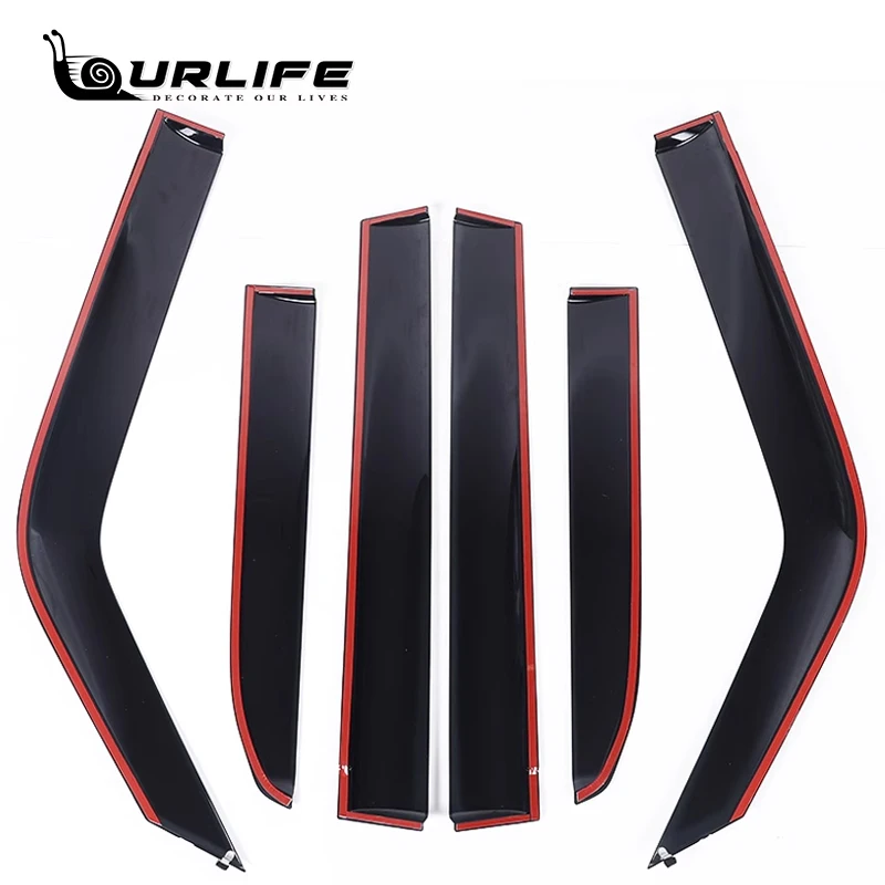 For 2024 Toyota Land Cruiser 250 Prado LC250 2024 2025 Window Visor Awnings Shelters Vent Shades Sun Rain Deflector Guard