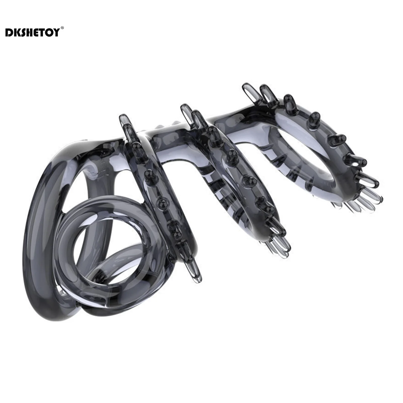 سبايك خاتم الديك لعبة الجنس للرجال تأخير القذف القضيب كم دائم الديك الجنس تأخير الديك القضيب توسيع لوازم الكبار