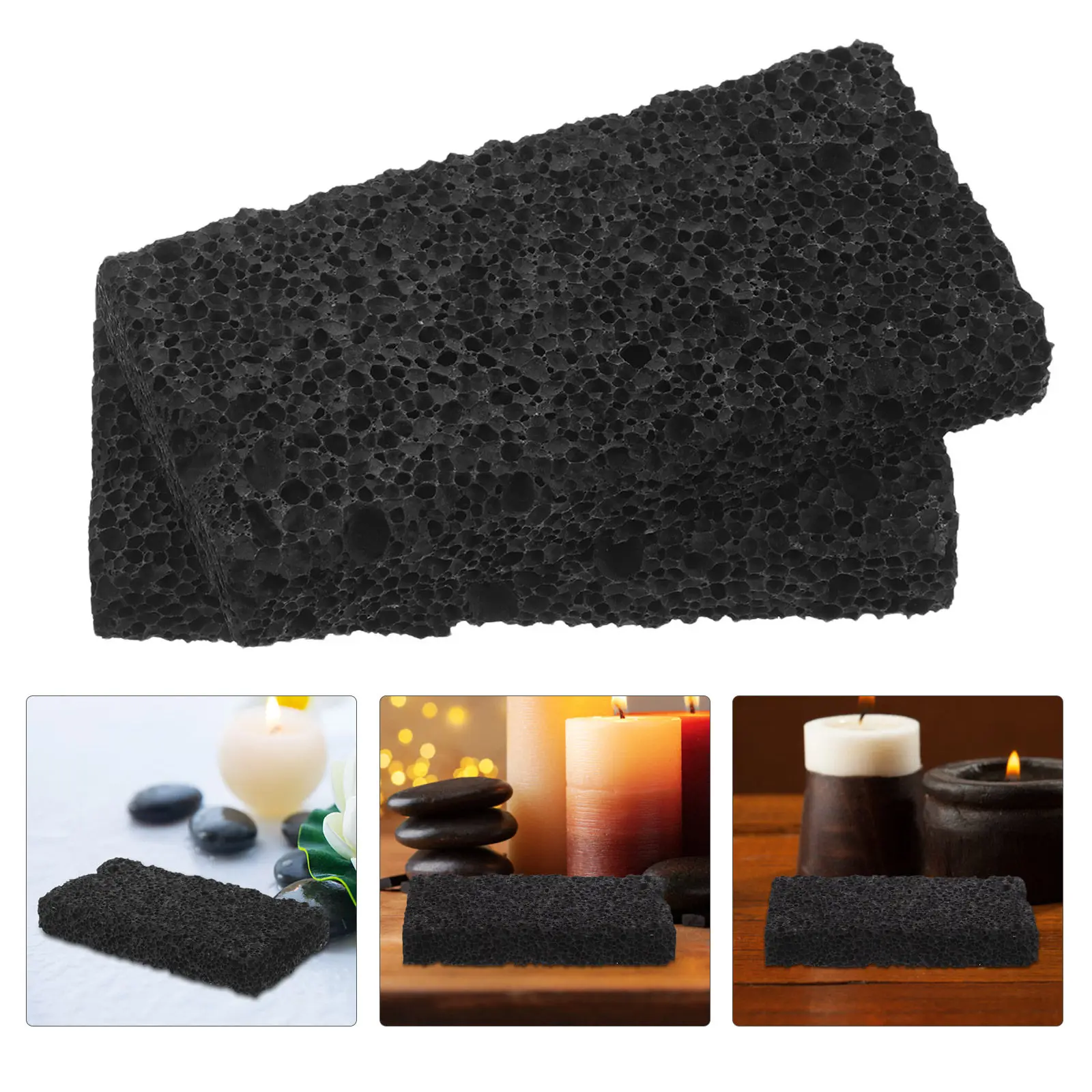 

2 шт. черных диффузоров из вулканического камня, натуральные ароматические камни из лавы, пассивные диффузоры для эфирных масел, аксессуар для дома, офиса, йоги, медитации