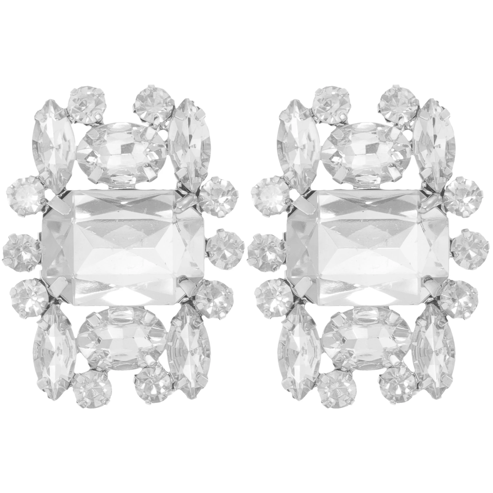 

2pcs Rhinestone Shoe Clips for Women Crystal Wedding Buckle Fashion Accessories Decorative Charms Shine BrightNESS