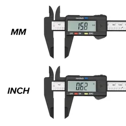 Electronic Digital Caliper Carbon Fiber Dial Vernier 100mm/150mm Micrometer Measuring Tool Precision Digital Ruler