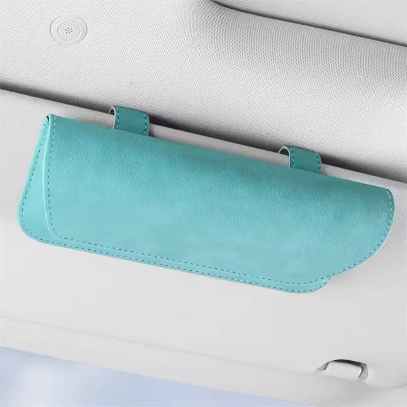 

Car Glasses Holder Clip Accesorios Para Vehículos Internal Interior Decoration Case Cover Eyeglass Organizer Sun Glasses Storage