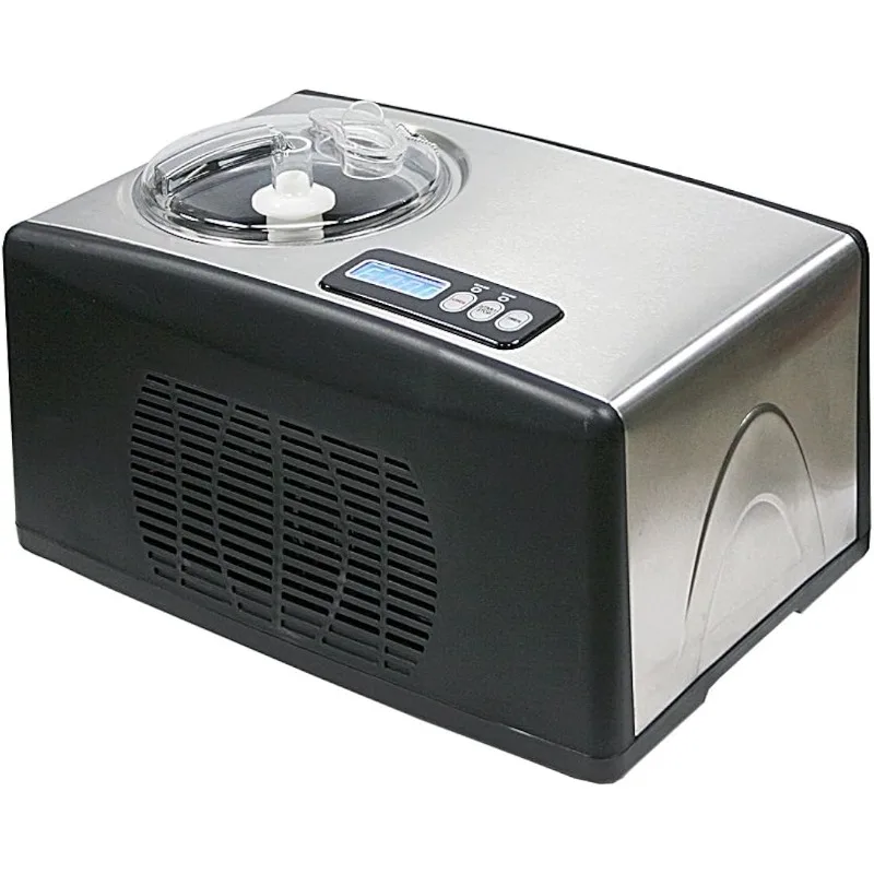 

Whynter ICM-15LS Automatic Ice Cream Maker 1.6 Quart Capacity Stainless Steel, with Built-in Compressor, Timer, One Size