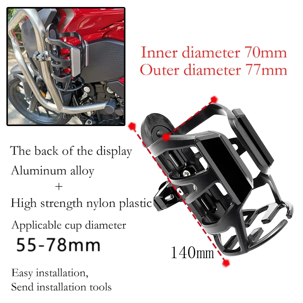 For Bajaj Dominar 250 Dominar 400 CNC Beverage Water Bottle Drink Cup Holder Bracket Mount Motorcycle Accessories 2024