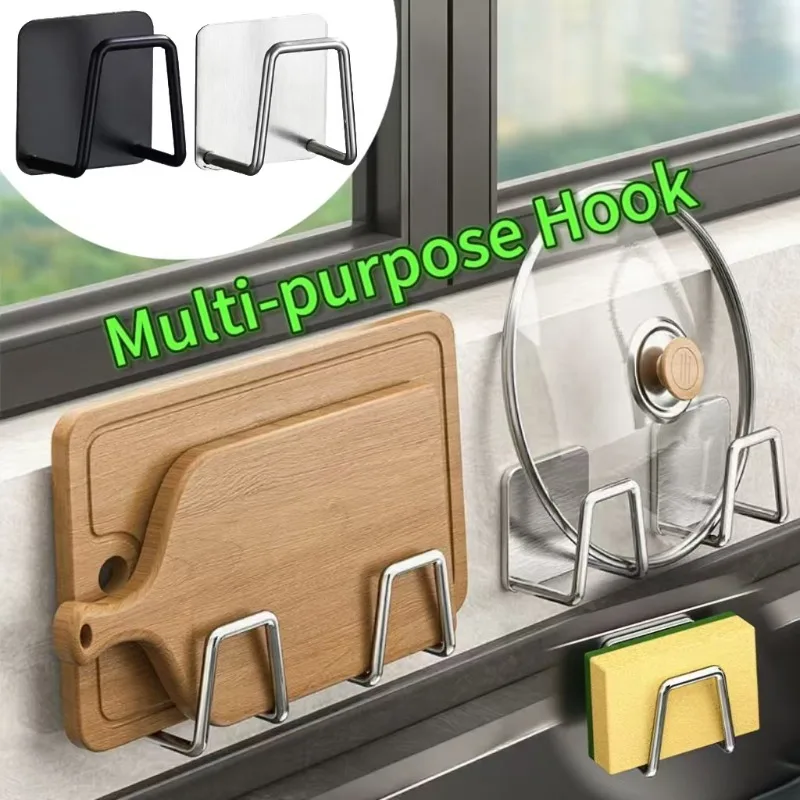 1–5 Stück Edelstahl-Spülbecken-Schwammständer für Schwamm, Stahldraht, Kugel, Abtropfen, Paste, die Innenwand des Spülbeckens, Küchenbedarf