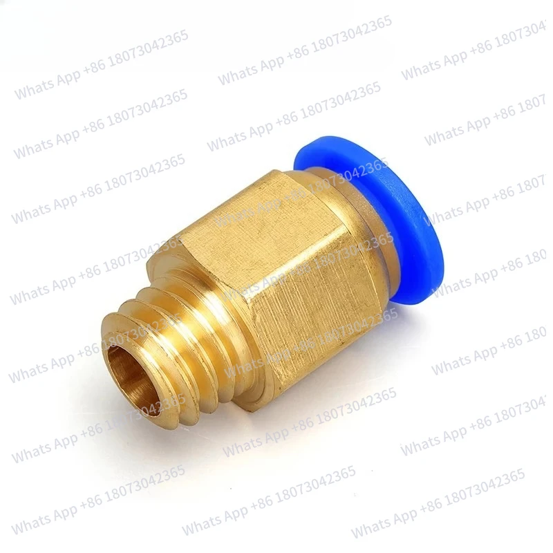 

Metric Thread Straight PC6/M8/M10 Pneumatic Air Hose Quick Fitting Water Nozzle Mold Copper Quick Connector Coarse And Fine Teet