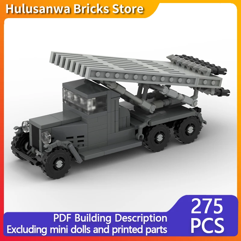 

BM-13 WW2 Military Rocket Launcher Model MOC Building Bricks War Equipment Modular Technology Gifts Assemble Children Toys Suit