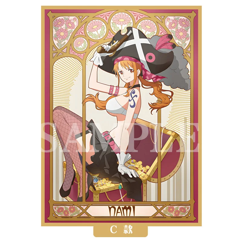 60pcs/set Nami Uta Shirahoshi Boa Hancock Flash Card Sleeve PTCG Anime Game Collection Card Protective Cover Gift Toy 67*92mm