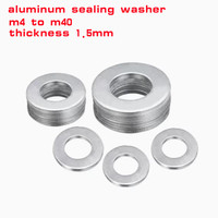 10-20PCS m4 m5 M6 M7 M8 M9 M10 M11 to M40  thickness 1.5mm Aluminum Flat Washer Ring Gasket Sump Plug Oil Seal Fittings Washer