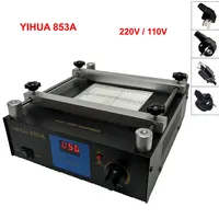 YIHUA 853A ESD BGA Rework Station 450W Digital Display IR Preheat Preheating Soldering Station PCB Desoldering 110V 220V