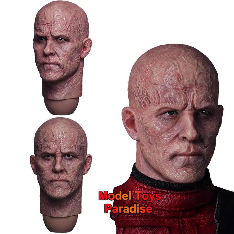 

Скульптура головы Дэдпула в масштабе 1/6 для 12-дюймовой мобильной фигурки, тело, антигерой, лысая голова, подходит для подарков, игрушки PT-SP88, мужской солдат