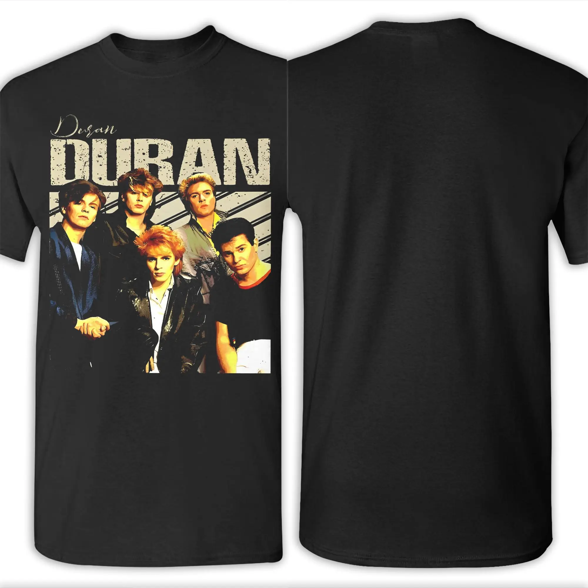 الرجال النساء الجرافيك المطبوعة دوران دوران موسيقى الروك تي شيرت القطن تي شيرت الملابس