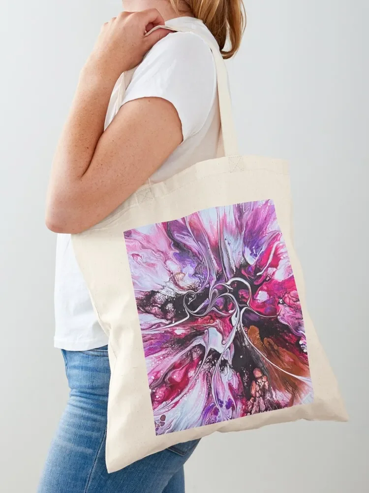 Radiant Bloom in Hot Pink by Monica Darling, FlowingLotus Art Tote Bag shoping bag Women's shopper Tote Bag