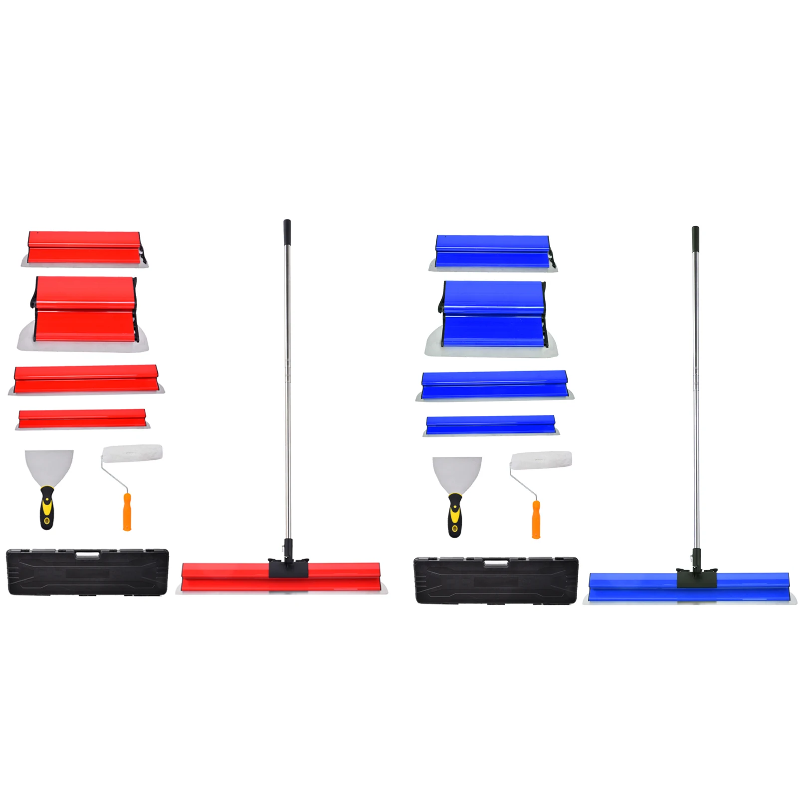Ergonomischer Spachtel & Farbschaber, Trockenbau-Glättspachtel-Set zum Verputzen von Wänden & Decken