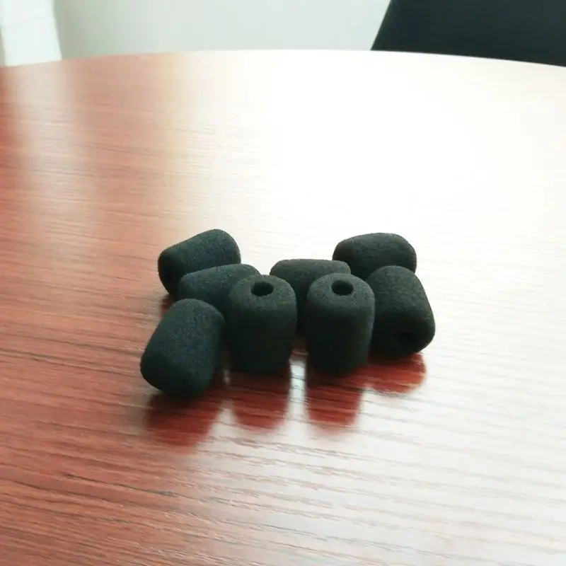 5 peças microfone preto fone ouvido espuma esponja pára-brisa capa microfone