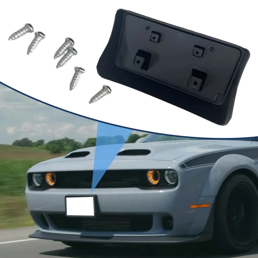 

Car Front License Plate Frame Mount Bracket 68227488AA CH1068157 For Dodge Challenger 2015 2016 2017 2018 2019 2020 2021 2022
