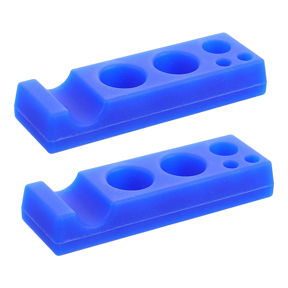 

2Pcs Silicone Tattoo Ink Cup Holder Pigment Storage Stand Stable Ink Cup Organizer Tattoo Pen Holder Microblading