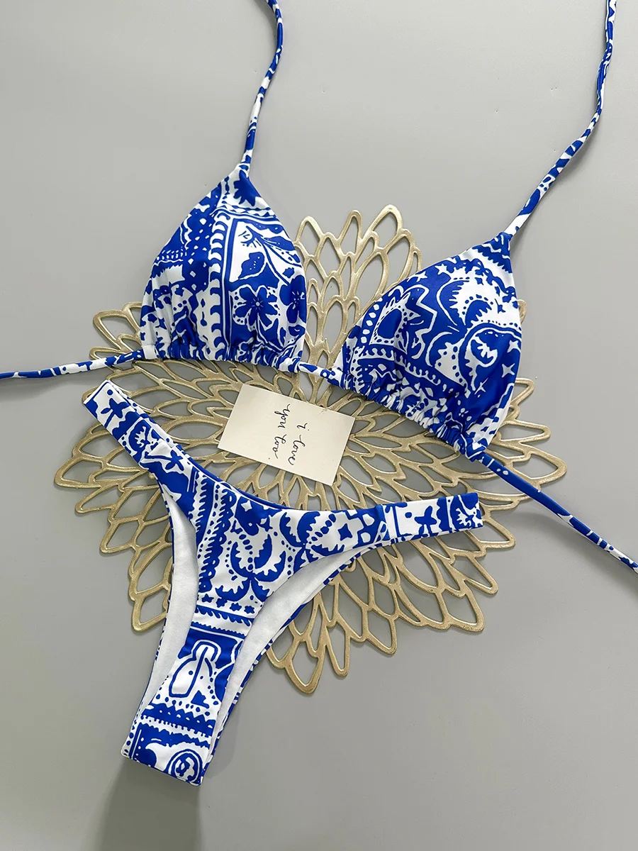 

Sexy Micro Bikinis 2026 Sexy Women Swimsuit Push Up Swimwear Print Bikini Set Biquini Bathing Suit Swim Suit Beachwear Female