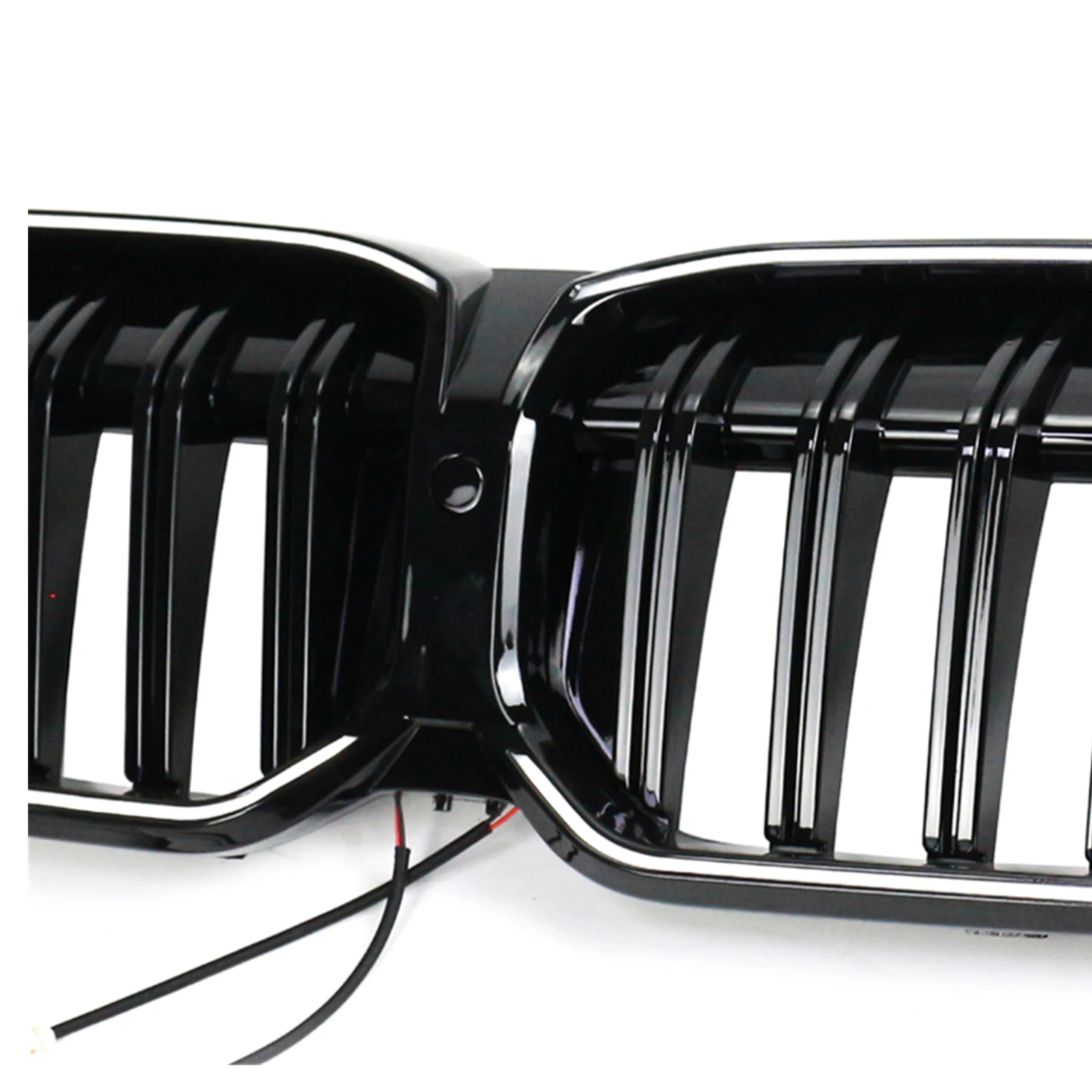 Front Kidney Grille Upper Bumper Racing Grill Cover with Camera Hole For BMW 3 Series G20 2023 2024 2025
