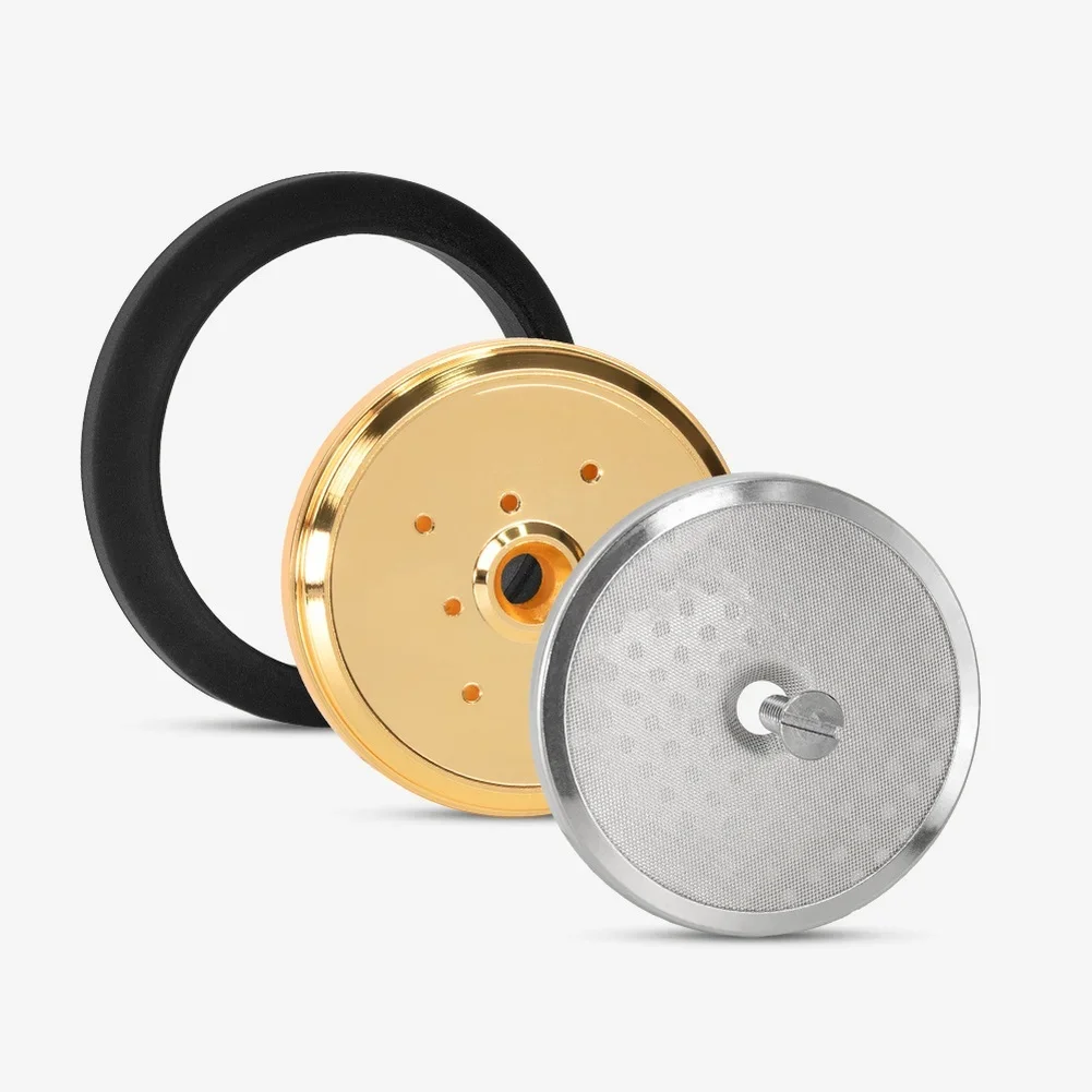 Stainless Steel Espresso Brew Head Kit Compatible with For Nuova Appia Series Includes Shower Screen Sealing Gasket Screws