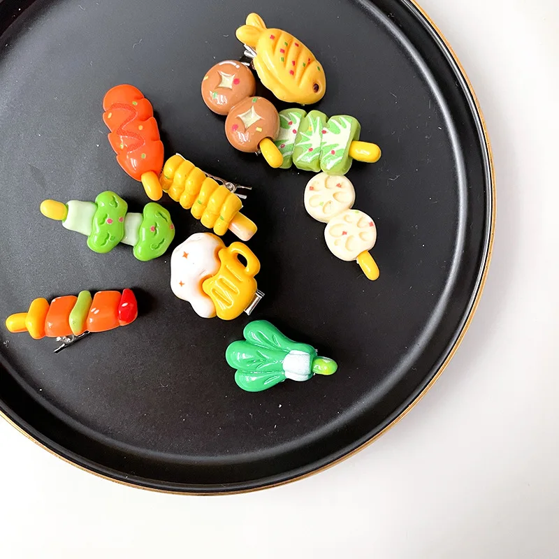 

Cute Hair Clips Duckbill Style 10pcs Cartoon Animal ABS Plastic Painless Grip Sweet Hairpins for Girls Kawaii Hair Accessories