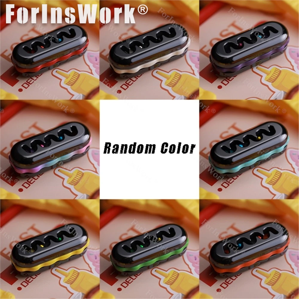 ROGUE&OS Hambuger 마그네틱 푸시 슬라이더 EDC 감압 장난감 Figete 장난감 마그네틱 장난감 데스크 장난감