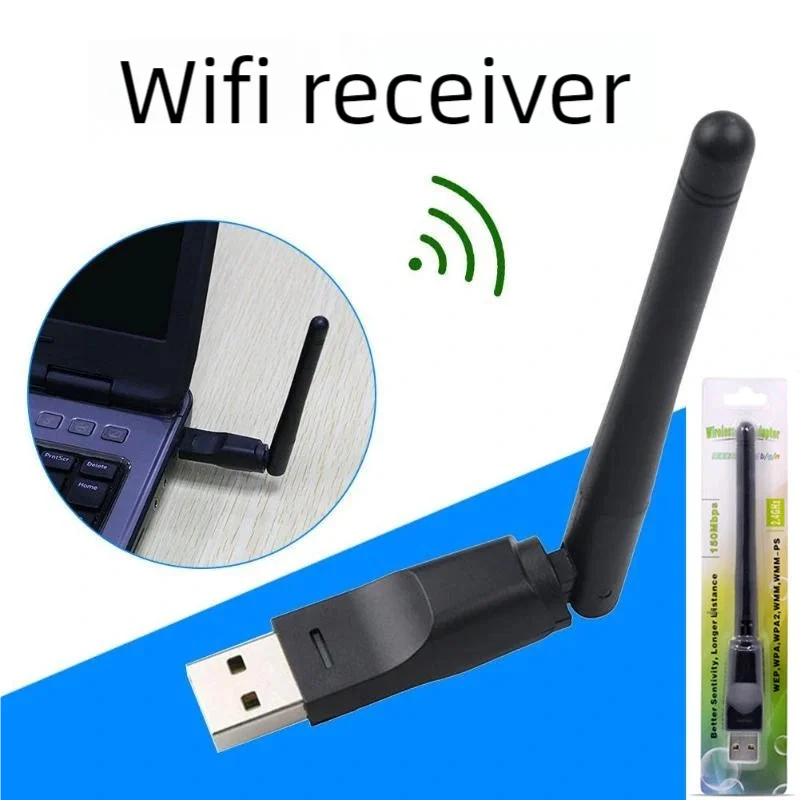 150M Wireless RT8188 Chip Card USB Small Network Adapter With Antenna Computer WIFI
