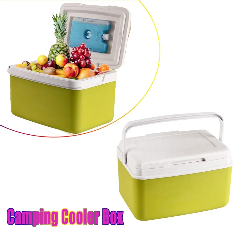 Outdoor-Camping-Kühlbox mit Eispack, Kühlschrank-Eiskristallblock, Frischhaltebehälter, tragbarer Mini-Kühlschrank fürs Auto
