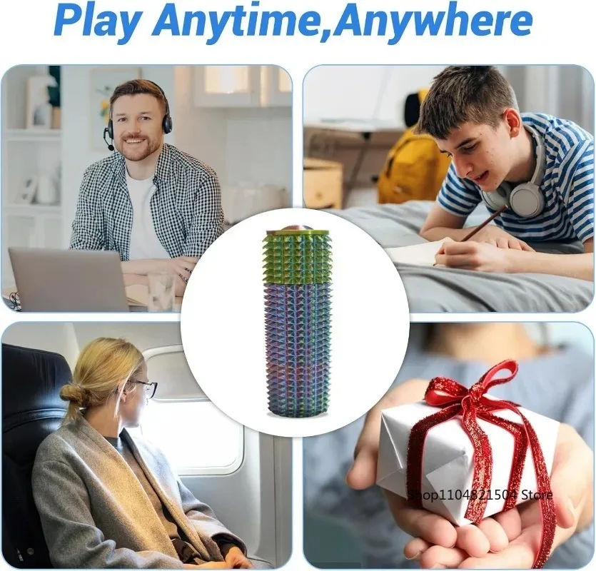 Rolo sensorial brinquedo clicker picos táteis para ansiedade alívio do estresse dor estimulando autismo sobre estimulação com cordão