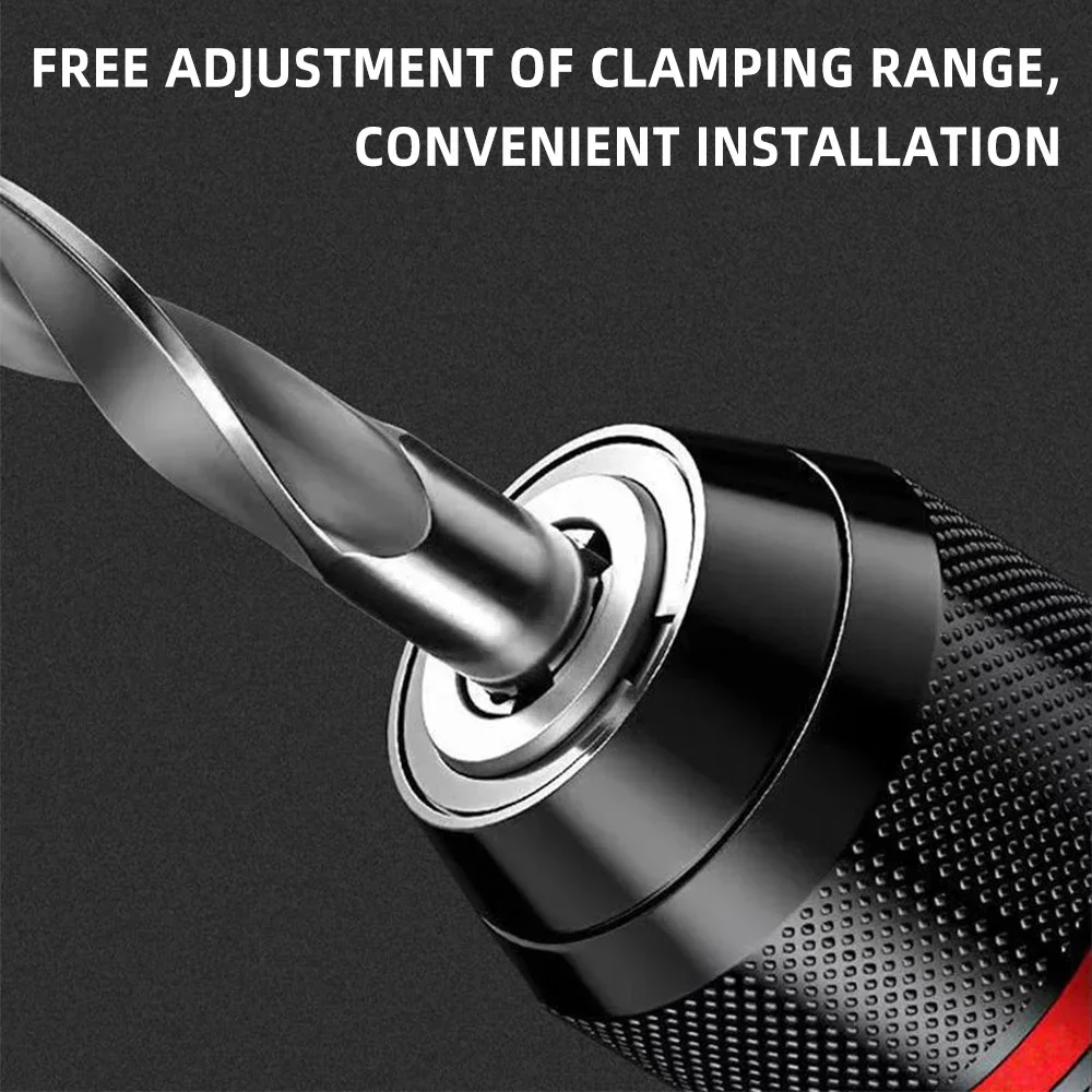 Imagem -04 - Auto Locking Metal Drill Chuck Keyless Quick Change Conversion Change Adapter Martelo Elétrico de Impacto Ratchet Drill Chuck 10 mm 13 mm