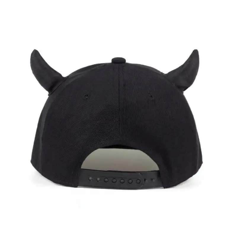 39BD Casual Cap Trucker Hat Vintage Punk Horn Baseball Cap Horn Verstellbare Dad-Mütze für Reisen Fitness Workout – Detail 7