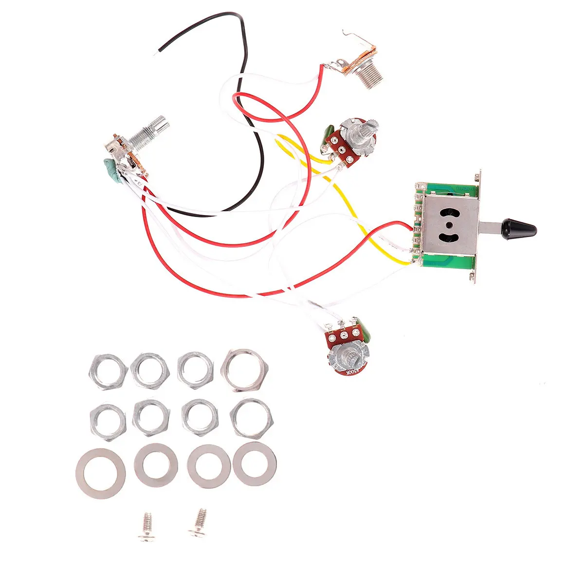 5-Speed Electric Guitar Wiring Kit with Switch Socket – High-Quality Replacement for Maintenance & Upgrades