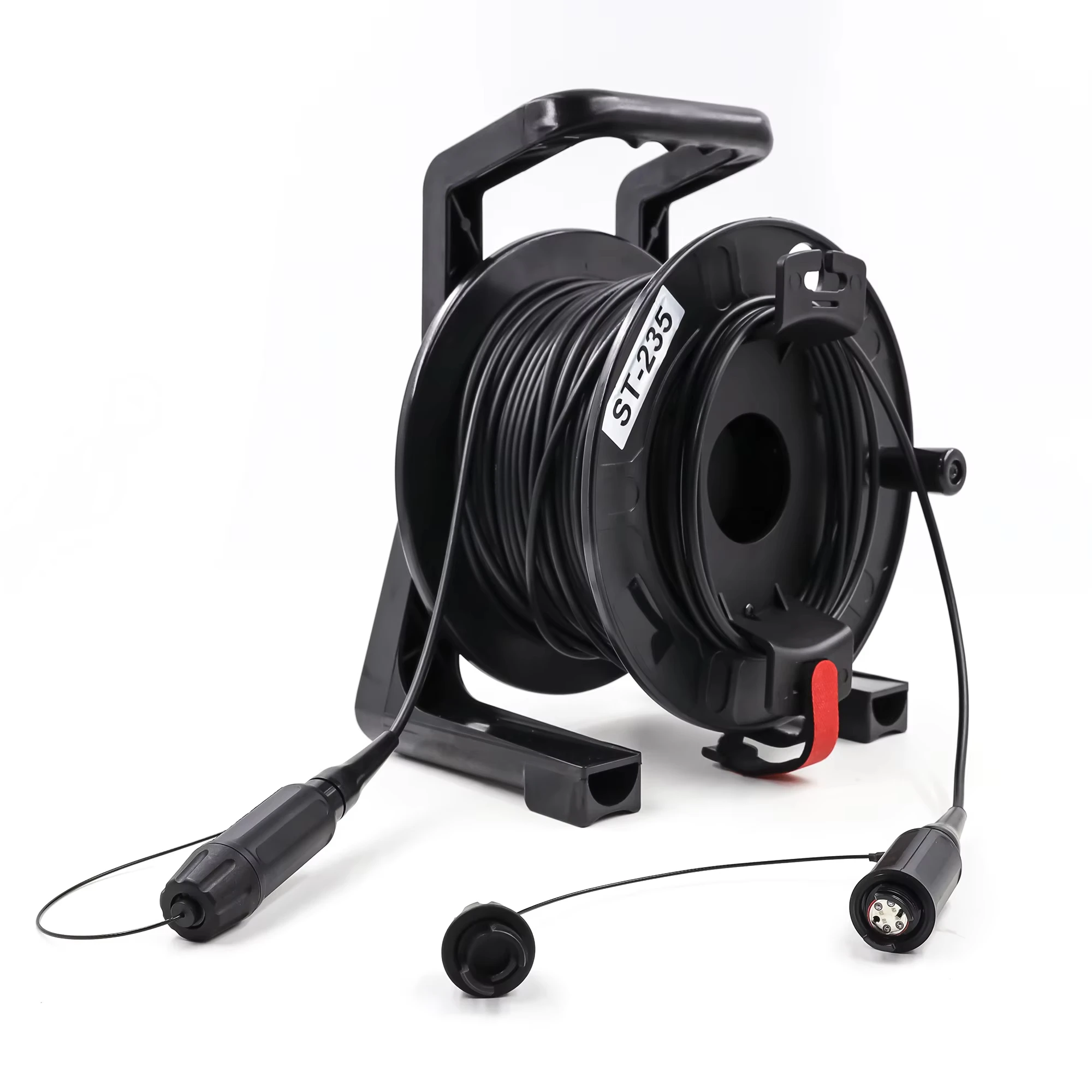 

XBEAM Расширенный луч Оптический разъем для юниоров 2/4 ядра Штепсельная вилка/Распортивная среда Бронеполевой кабель с кабельным барабаном