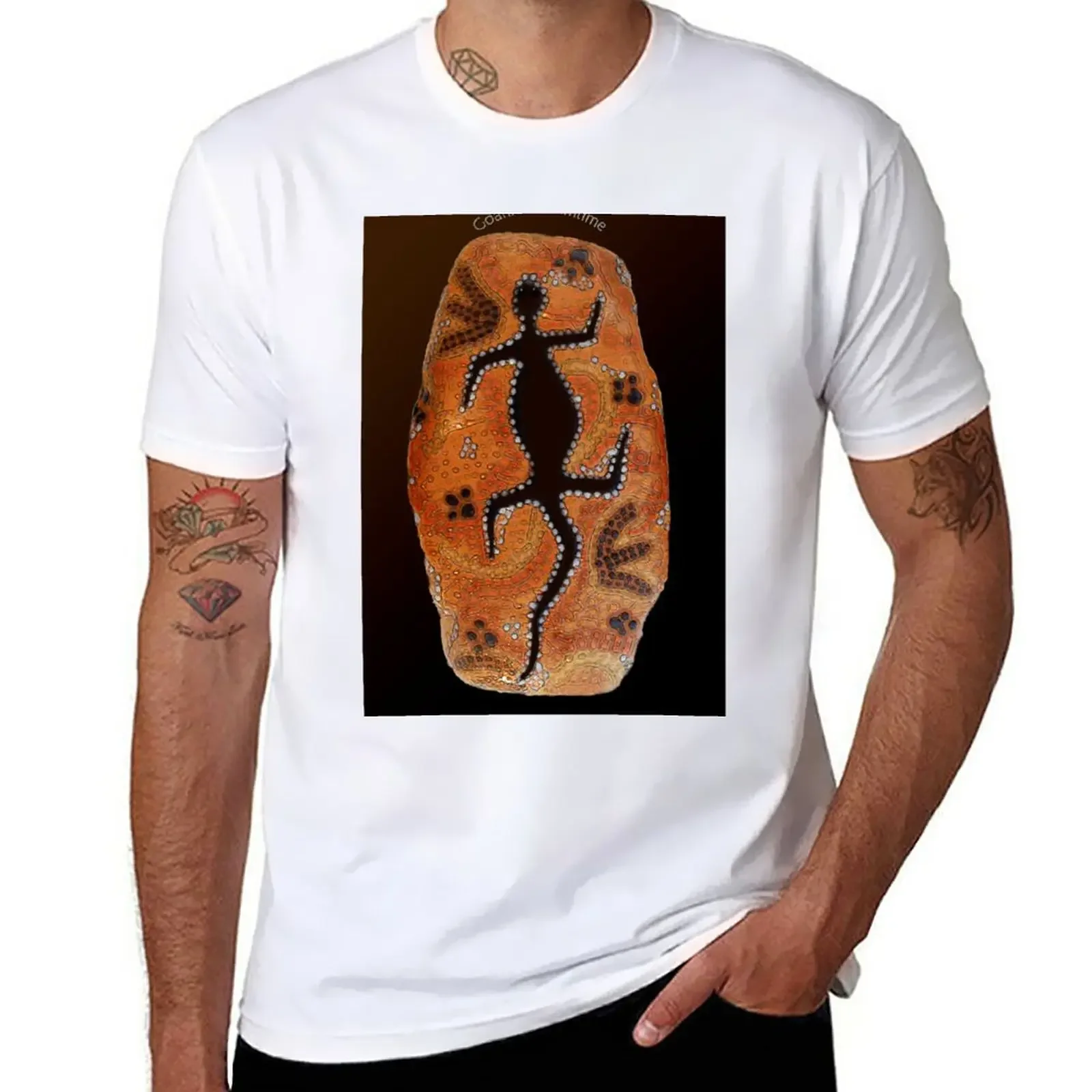 Goanna Dreamtime T-Shirt customs design your own summer clothes t shirts men