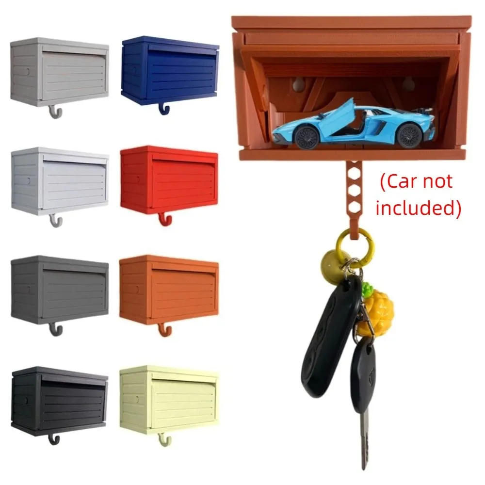 

Creative Car Garage Key Holder with Opening Door Funny Fun Key Organizer Multifunctional Easy Installation Decorative Key Hanger