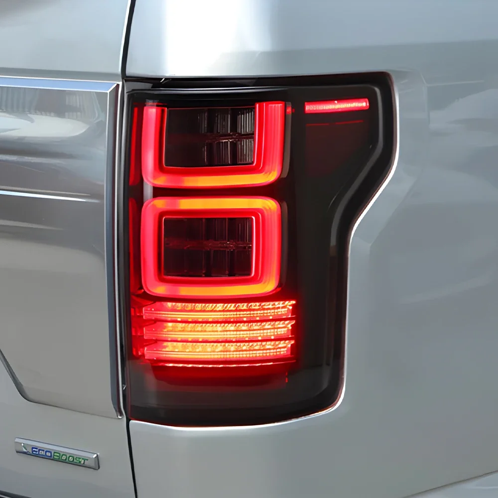 For Ford Raptor F150 2015-2019 LED Auto Rear Back Lamps Assembly Upgrade Highlight Flicker Car Taillights Accessories